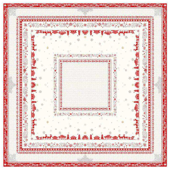 French Jacquard multi-cover (Montagne Minuit. beige-bordeax) French Jacquard multi-cover (Montagne Minuit. beige-bordeax)